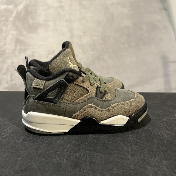 Jordan 4 Retro Craft Shoes Youth Size 9C FB9937-200 Kids Sneakers - Picture 1 of 10